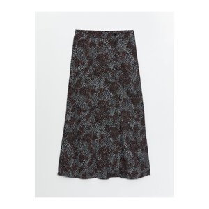 LC Waikiki Patterned A-Line Women's Skirt with Elastic Waist