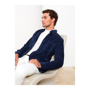 LC Waikiki Men's Regular Fit Long Sleeve Corduroy Shirts.