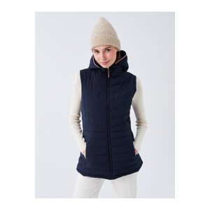 LC Waikiki Women's Hooded Plain Puffer Vest