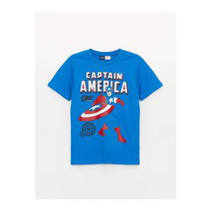 LC Waikiki Boys' Crew Neck Captain America Printed Short Sleeve T-Shirt