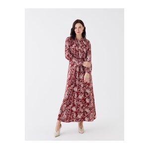 LC Waikiki Crew Neck Floral Long Sleeve Women's Dress