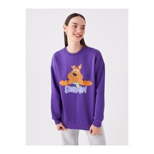 LC Waikiki Crew Neck Scooby Doo Printed Long Sleeve Oversize Women's Sweatshirt