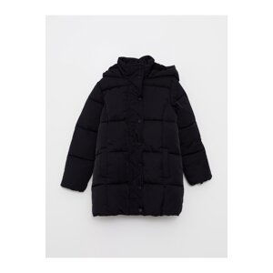 LC Waikiki Hooded Basic Girl's Coat