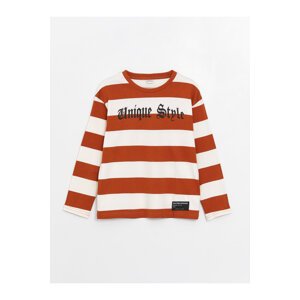 LC Waikiki Comfort Fit Crew Neck Striped Boys T-Shirt