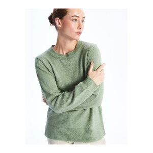 LC Waikiki Women's Crew Neck Plain Long Sleeve Knitwear Sweater