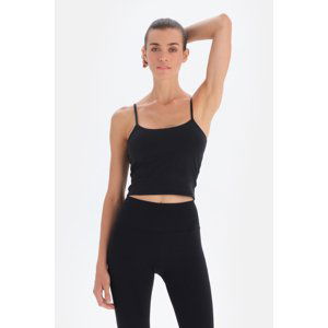 Dagi Women's Black Strap Crop Undershirt