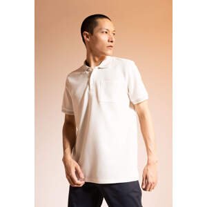 DEFACTO Regular Fit Polo Neck Stripe Detailed Short Sleeve T-Shirt
