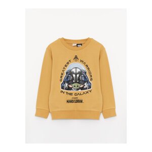 LC Waikiki Boys' Crew Neck Star Wars Printed Long Sleeve Sweatshirt