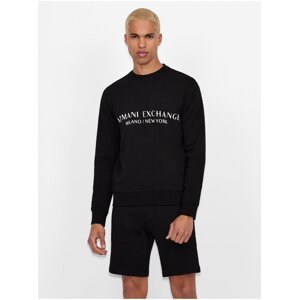 Black Men's Sweatshirt with Armani Exchange - Men