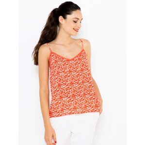 Orange patterned top CAMAIEU - Women