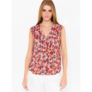 Red Floral Top CAMAIEU - Women