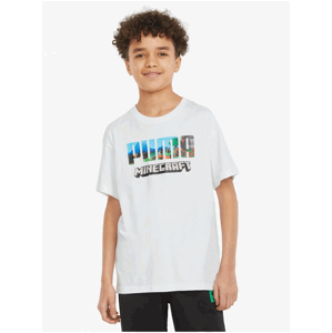 White boys T-shirt Puma x MINECRAFT - unisex