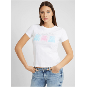 White Women's T-Shirt Guess Alissia - Women