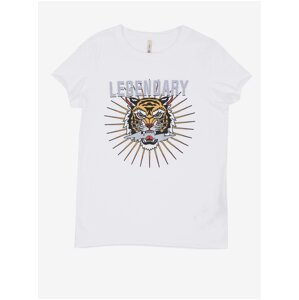 White girly T-shirt ONLY Lucy - unisex