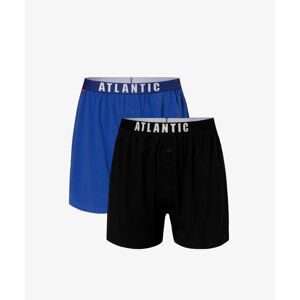 Men's Loose Boxers ATLANTIC 2Pack - blue, navy blue