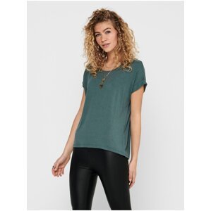 Dark green basic T-shirt ONLY Moster - Women