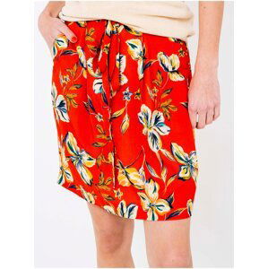 Red Floral Skirt CAMAIEU - Women