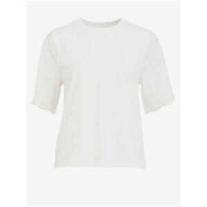 White T-shirt VILA Silinia - Women