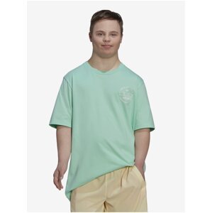 Light Green Men's T-Shirt with Prints adidas Originals - Men