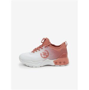 Brick and white women's sneakers Guess Teckie 2 - Women