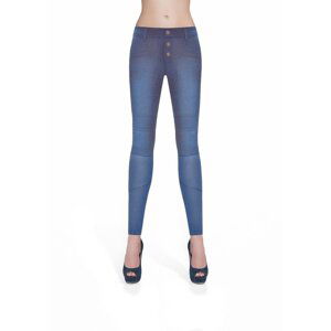 Bas Bleu Women's pants AVRIL denim hand-worn with stitching