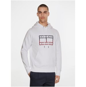 White Mens Hoodie Tommy Hilfiger - Men