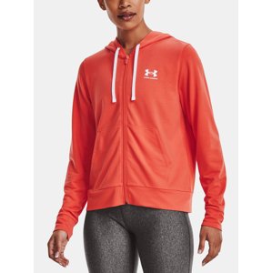 Under Armour Sweatshirt Rival Terry FZ Hoodie-ORG - Women