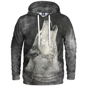 Aloha From Deer Unisex's White Wolf Hoodie H-K AFD200