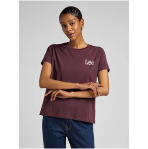 Women's Burgundy T-Shirt Lee - Women