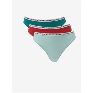 Tommy Hilfiger Set of three thongs in light blue, green and red Tommy H thong - Women
