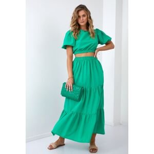 Green summer set with a Fasardi skirt