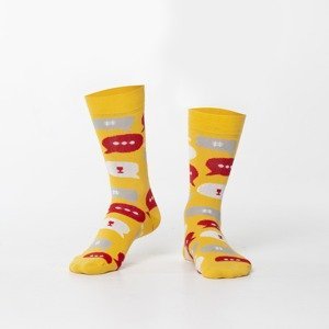 Yellow men's socks in the news