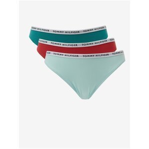 Tommy Hilfiger Set of three panties in light blue, red and green Tommy - Women