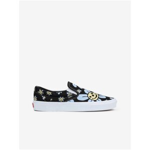 Black Women Floral Slip on Sneakers VANS - Women