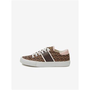 Brown Womens Patterned Sneakers Guess Ester - Women