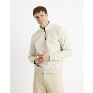 Celio Sweater Cechinzip with stand-up collar - Men