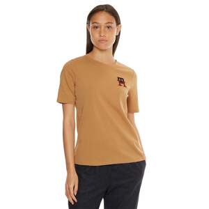 Dámske tričko Tommy Hilfiger Camel Brown