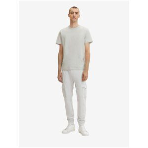 Men's Light Grey Sweatpants with Tom Tailor Pockets - Men's