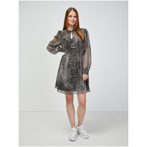 Grey patterned dress Guess Morgane - Women