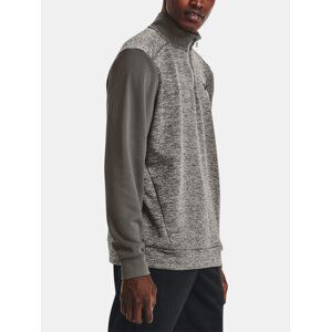 Under Armour Sweatshirt UA Armour Fleece Twist QZ-GRY - Mens