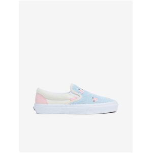 Creamy-Blue Women Patterned Slip on Sneakers VANS - Women