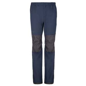 Kids softshell outdoor pants KILPI RIZO-J dark blue