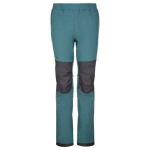 Kids softshell outdoor pants KILPI RIZO-J dark green