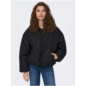 Black Womens Winter Oversize Jacket ONLY Tamara - Womens