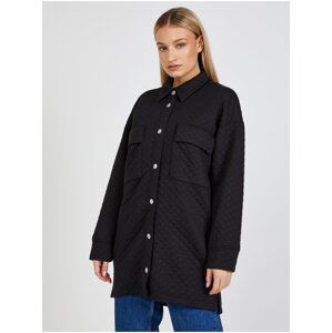 Black Ladies Quilted Light Shirt Jacket JDY Ruth - Ladies