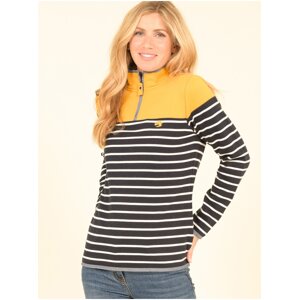 Yellow-blue striped womens sweatshirt Brakeburn - Women