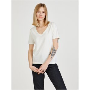 Cream Basic T-Shirt JDY Farock - Women