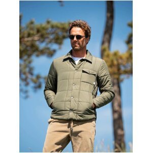 Khaki Mens Lightweight Shirt Jacket Brakeburn - Men