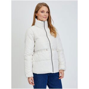 Beige quilted jacket JDY Luna - Women