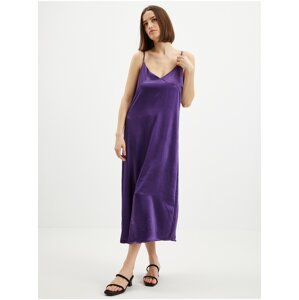 Purple Ladies Satin Midishdresses for Straps ONLY Cosmo - Women